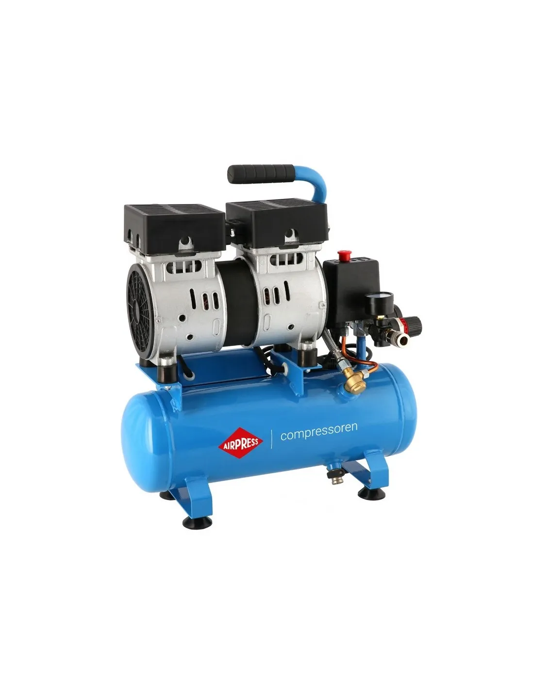 AIRPRESS Compresor de aire silencioso sin aceite L 6-105 8 bar 0.6 CV 48 l/min 6 l