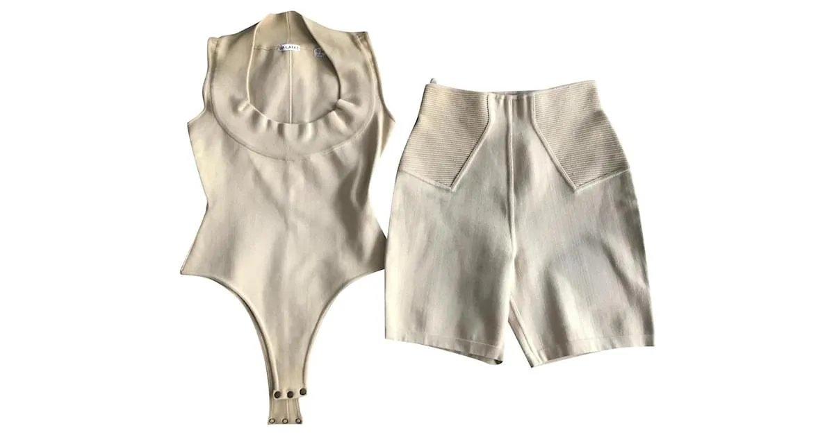 Alaïa traje de pantalon Crudo 