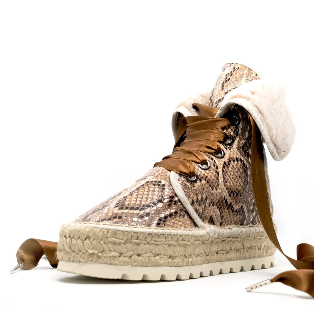 Bota de invierno snake marrón
