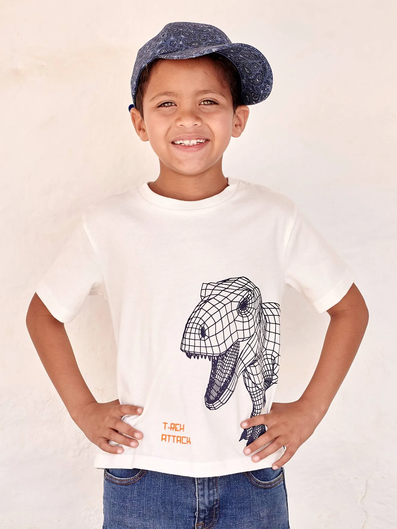 Camiseta con motivo efecto 3D para niño