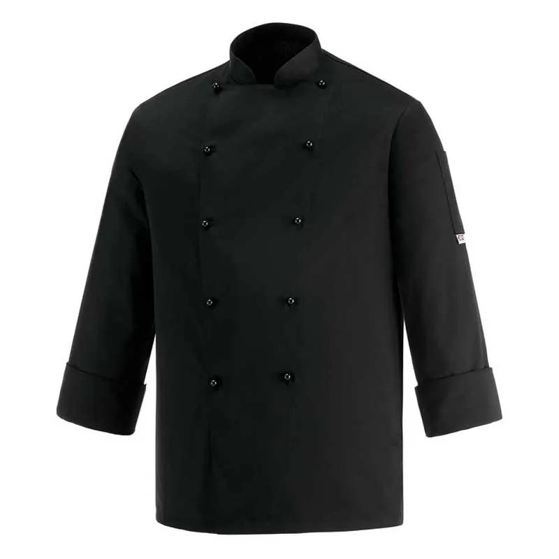 Chaqueta de cocina negra Safety - Egochef