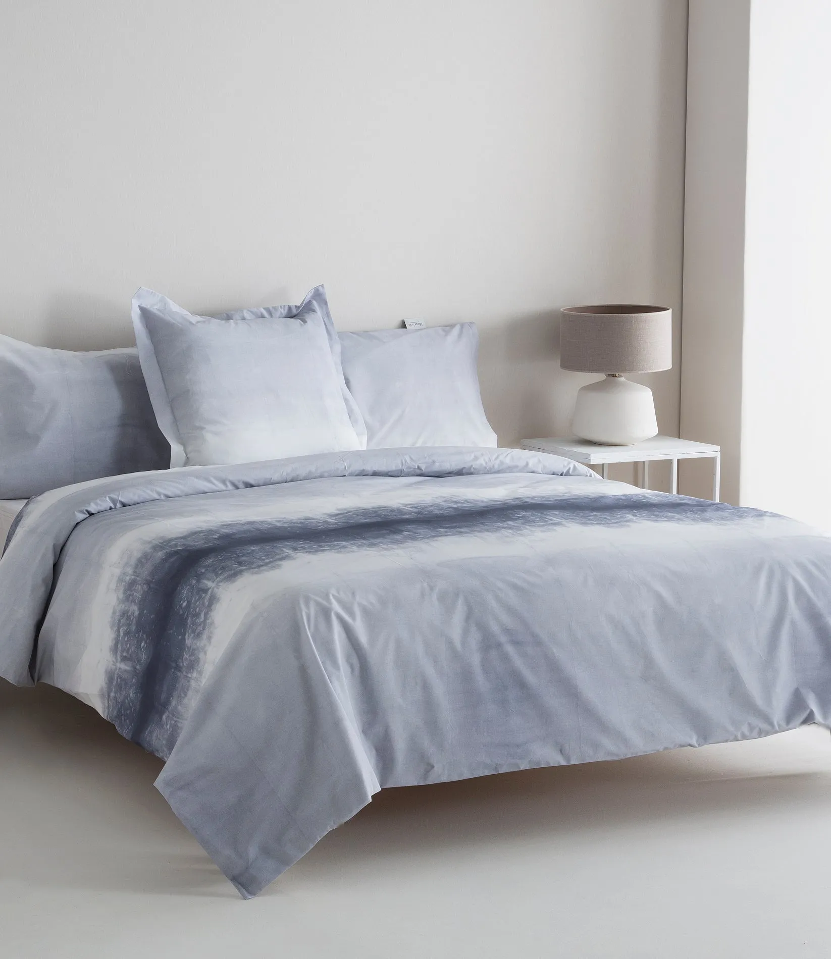 Funda Nórdica Reversible Percal 200h Cama 180 - Tie Die Azul