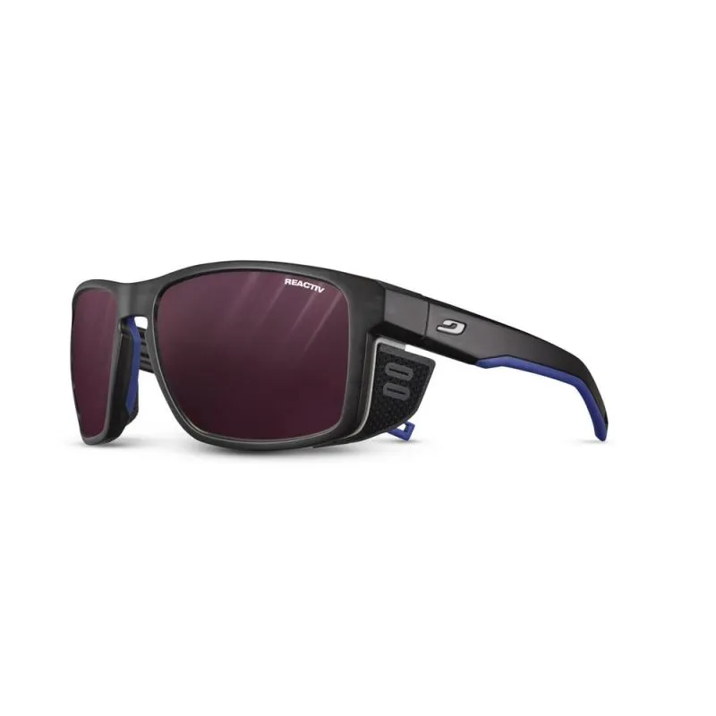 Gafas de sol Julbo SHIELD (NEGRO TRANSLU / AZUL / BLANCO REACTIV 0-4 HC) Cat. 0-4