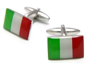 Gemelos para camisa Bandera de Italia