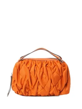 GIANNI CHIARINI ALIFA Bolso de mano en tela y piel