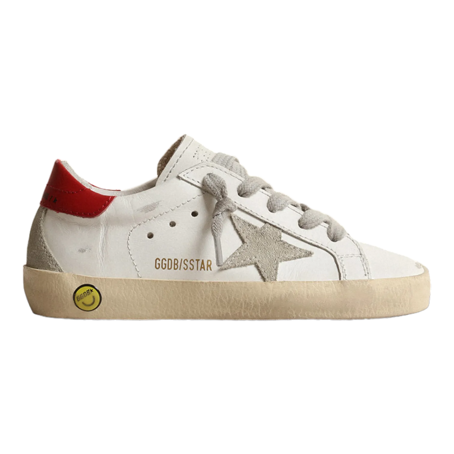Golden Goose Super-Star Leather Upper and Heel Suede Star KIDS GJF00102.F004338.10218