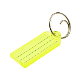 Llavero con papel identificador