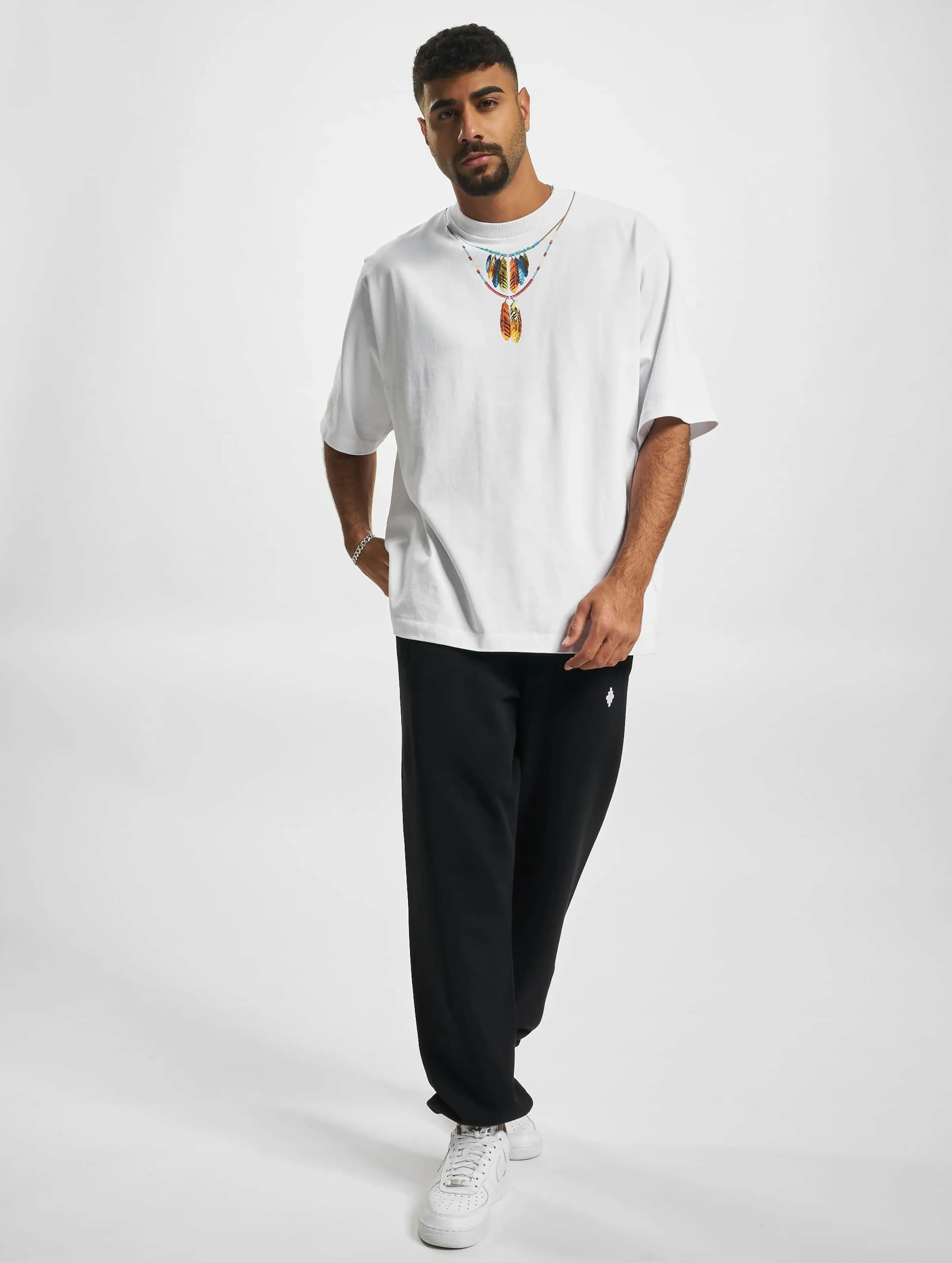 Marcelo Burlon Feathers Necklace Over