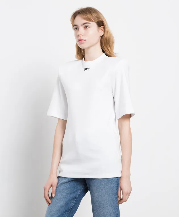 Off-White Bila t-shirt with contrasting Off Stamp print