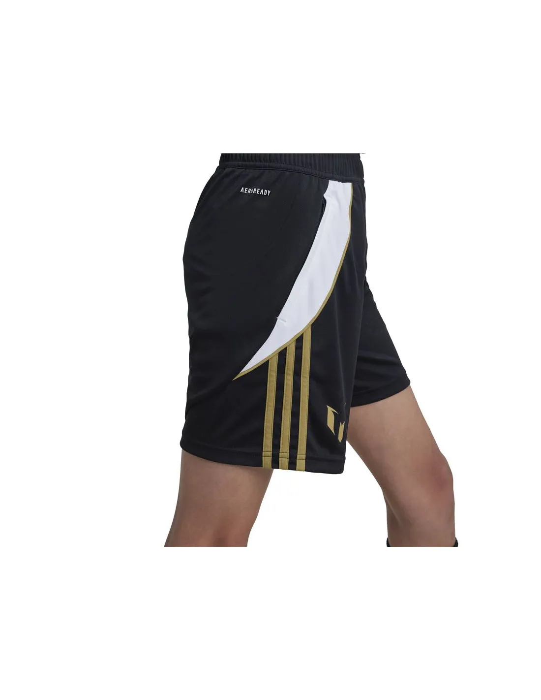 Pantalón de Fútbol adidas Messi Training Short Infantil Negro