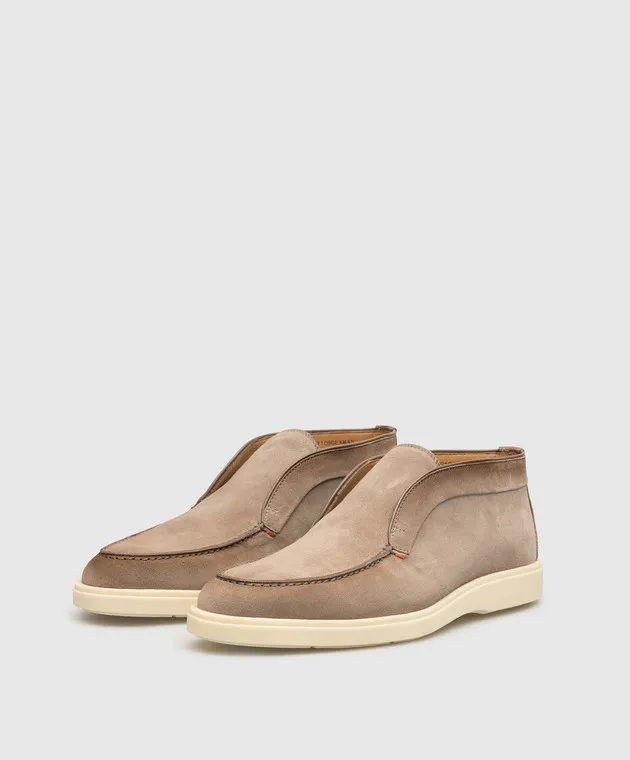 Santoni Brown suede deserts