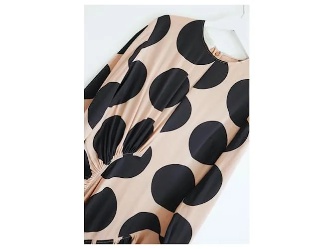 Stella Mc Cartney Stella McCartney Pre-Otoño 2016 vestido jumbo de seda con lunares Negro 