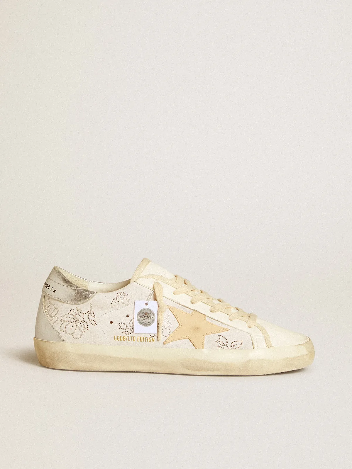 Super-Star LTD con cristales Swarovski y estrella de piel gris humo