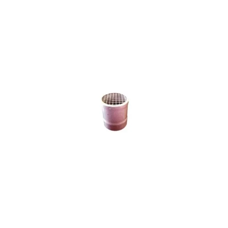 Terminal de aluminio en rejilla Ø80 mm para uso horizontal - JUNKERS