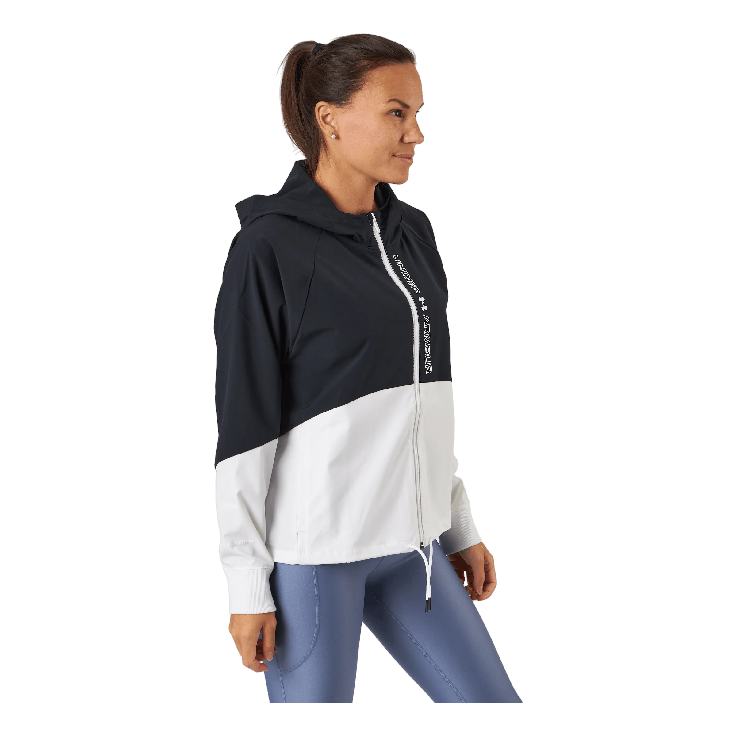 Under Armour Woven Fz Jacket Black